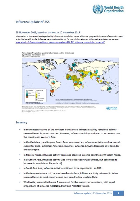 Influenza Update N° 355