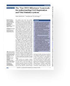 Ten CRVS Milestones