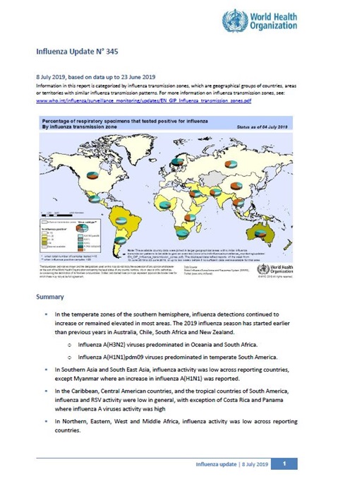 Influenza Update N° 345