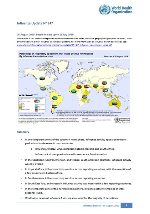 Influenza Update N° 347