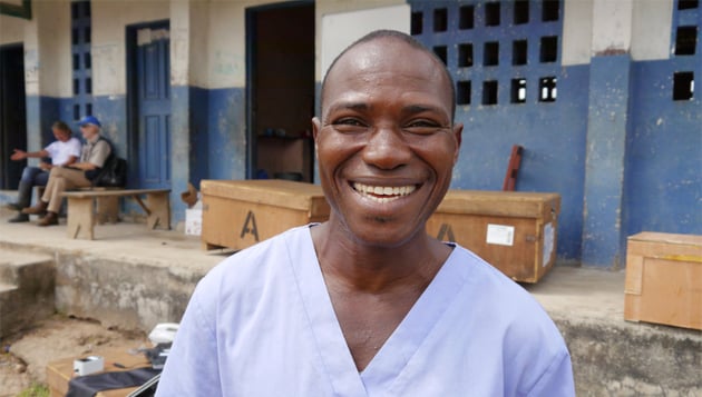 Smiling health worker Smiling health worker
