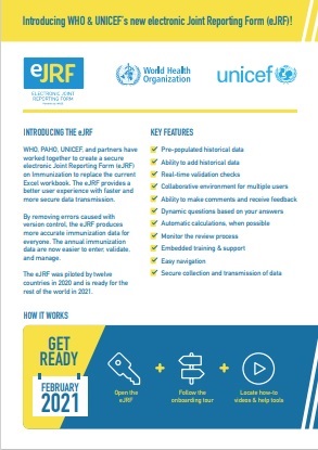 Introducing WHO & UNICEF’s new electronic Joint Reporting Form (eJRF)!