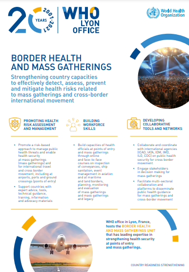 Brochure: Border Health and Mass Gatherings