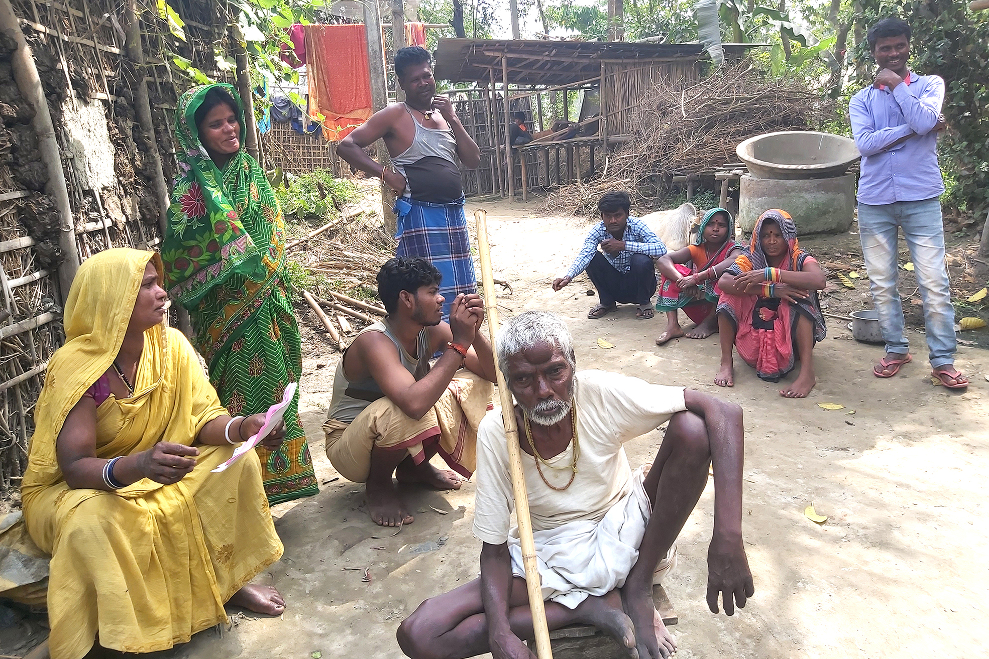A family with treated three kala-azar cases, including one for PKDL.