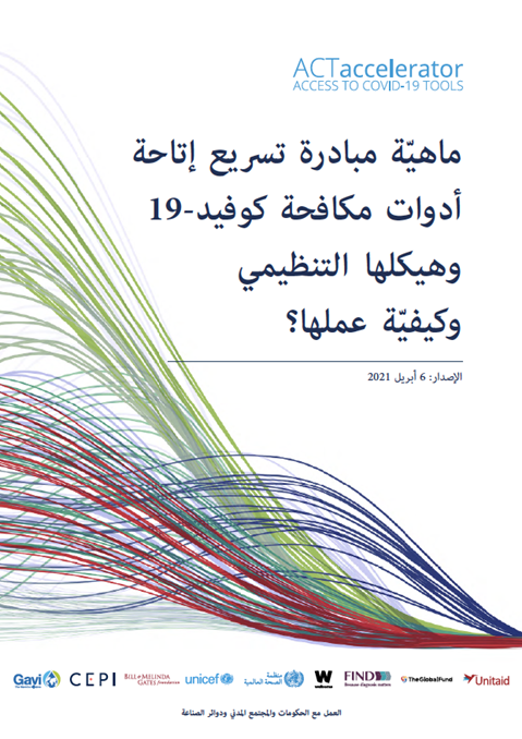 ماهيّة مبادرة تسريع إتاحة
أدوات مكافحة كوفيد- 19
وهيكلها التنظيمي
وكيفيّة عملها؟