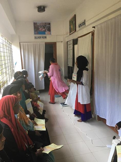 Balukhali health center health education session