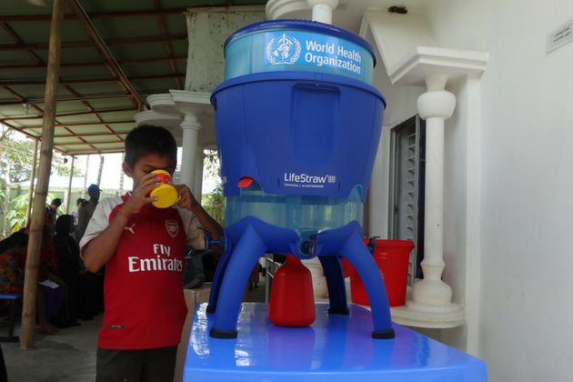 Improving drinking water quality in Rohingya camps