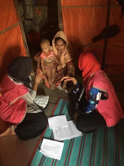 Interviewing beneficiaries
