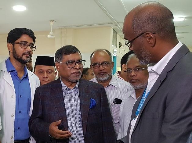 Health Minister in Cox's Bazar Sadar Hospital