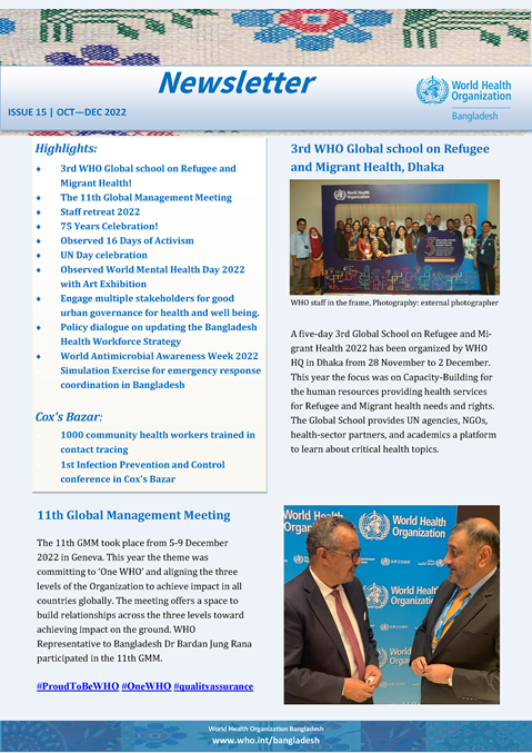 Newsletter Issue 15