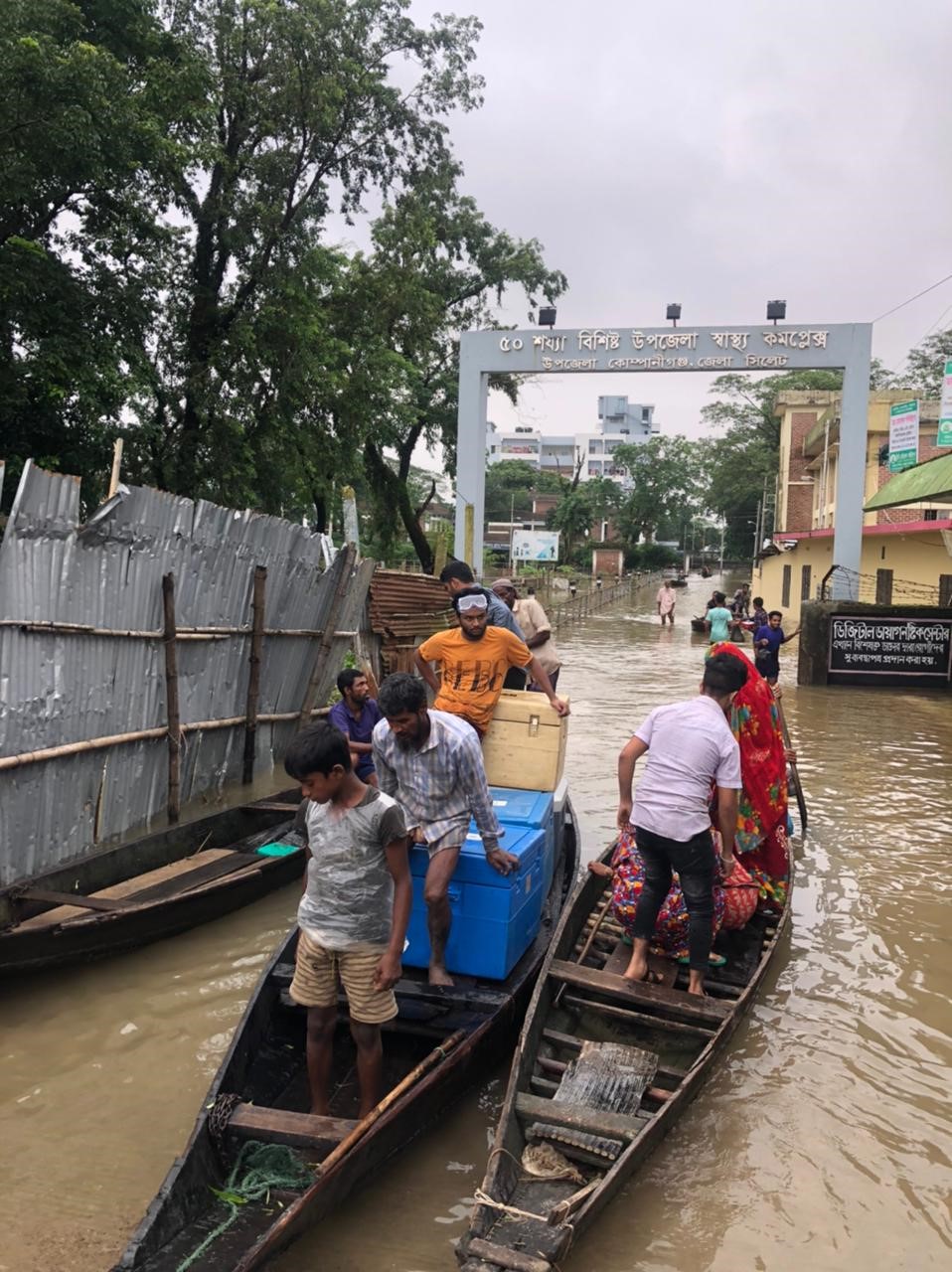 WHO response in the flood affected areas in Sunamganj & Sylhet