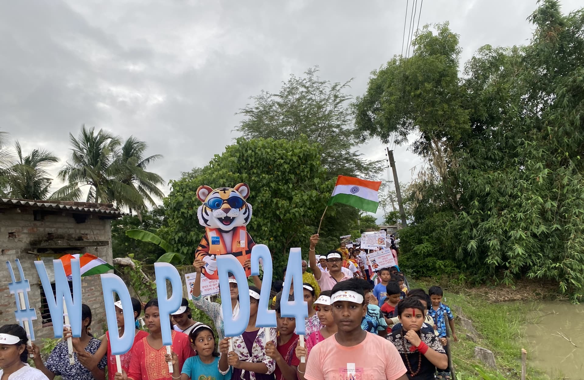 A rally by over 500 children in Bhuwaneshwari village in the South 24 Paraganas district of West Bengal on the occasion of World Drowning Prevention Day