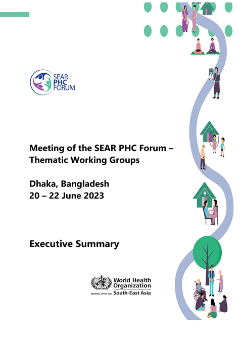 Meeting of the SEAR PHC Forum – Thematic Working Groups