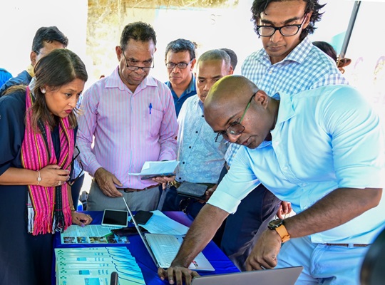 Mobile diagnostic van, a TB lab on wheels, supported by WHO and the Global Fund, handed over to Ministry of Health, Timor-Leste.