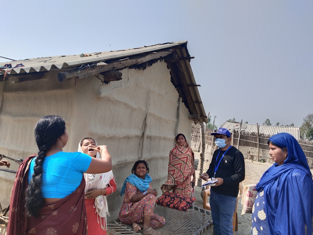 Bahraich_ ACS monitoring_Vitamin A_FM Sudhindra Shukla_Village Bardiya_Block Mihinpurwa_ 01.03.23_PC ASHA Poonam