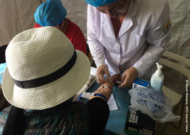 Free hepatitis testing during World Hepatitis Day 2018, Ulaanbaatar, Mongolia