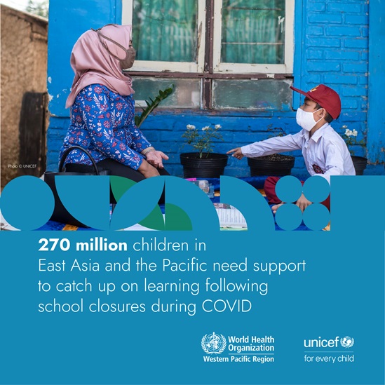 270 million children in East Asia and the Pacific need support to catch up on learning